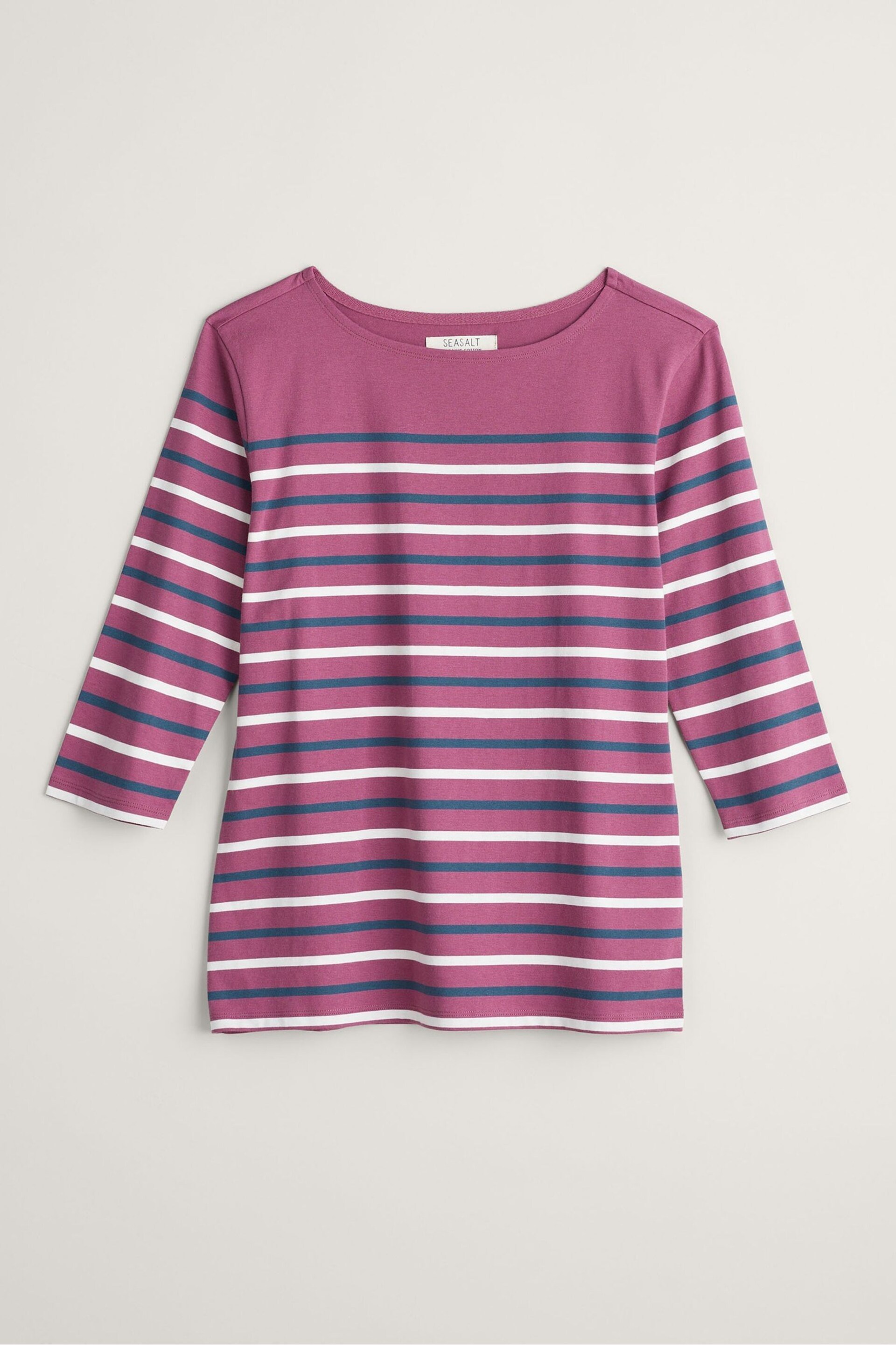 Seasalt Cornwall Purple Sailor Top - Image 4 of 5