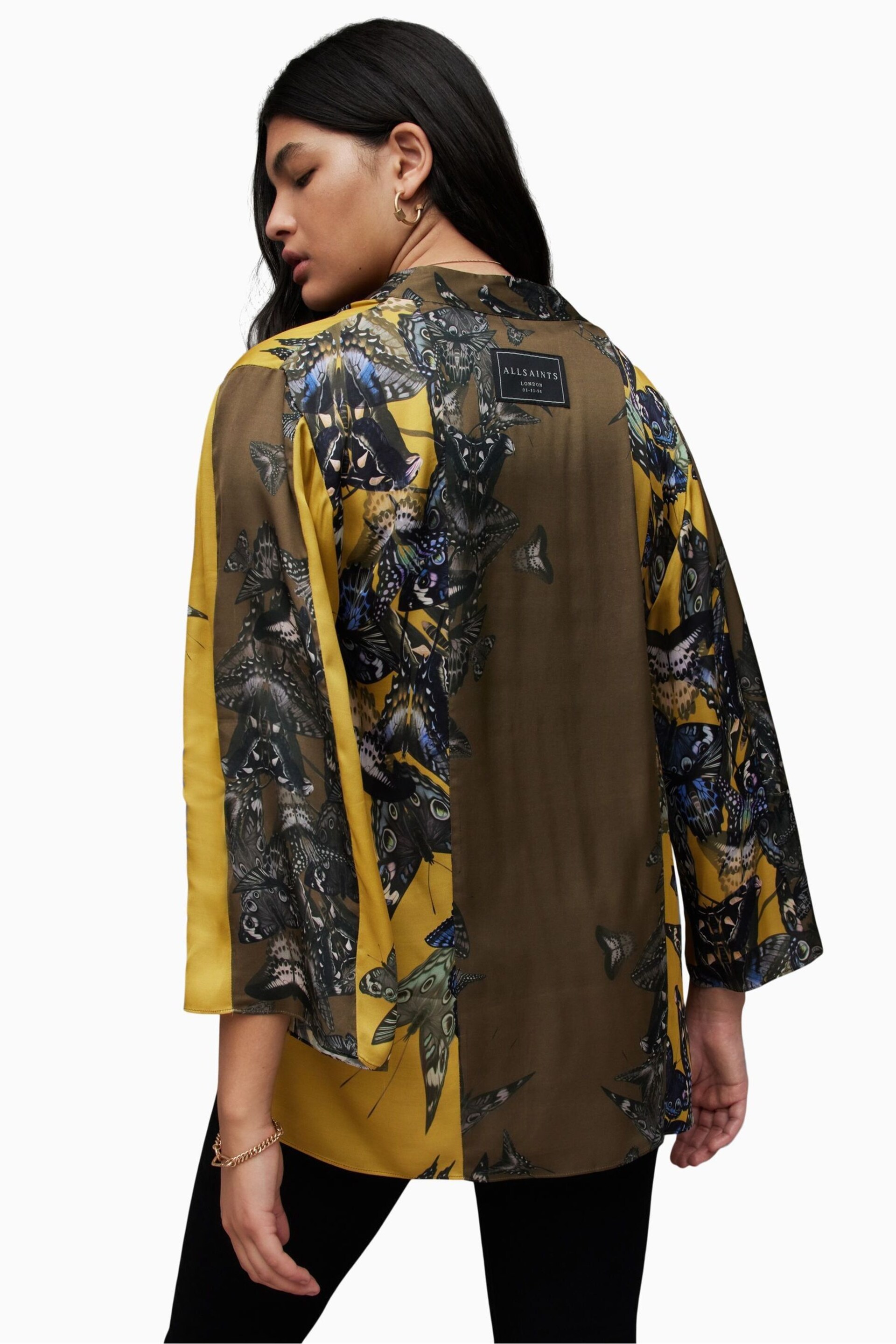 AllSaints Casi Diana Kimono - Image 2 of 7