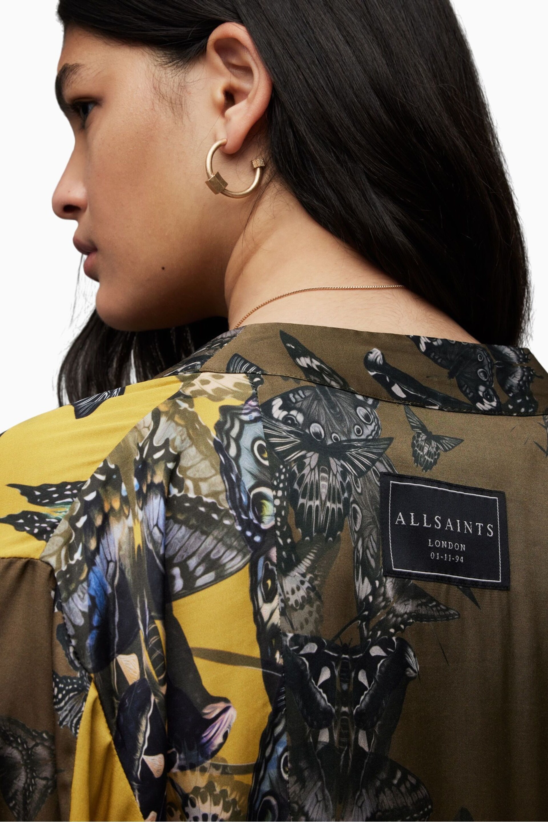 AllSaints Casi Diana Kimono - Image 6 of 7