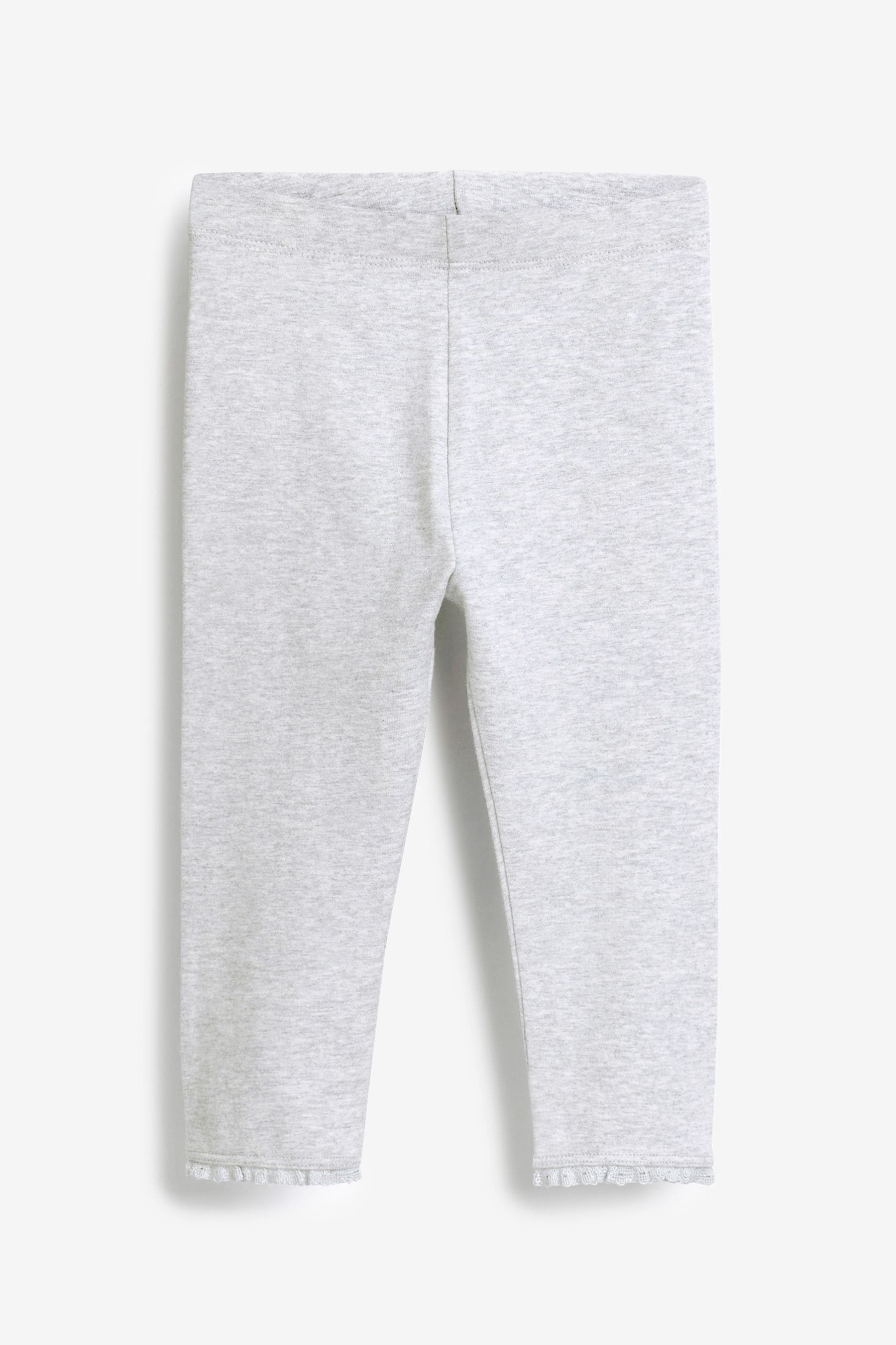 Buy Grey Lace Trim Leggings 3mths 7yrs from Next Luxembourg