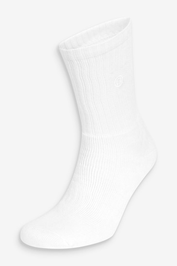 White 10 Pack Cushioned Sole Sport Socks