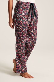 Joules Stella Navy Floral Cotton Pyjama Bottoms - Image 4 of 7