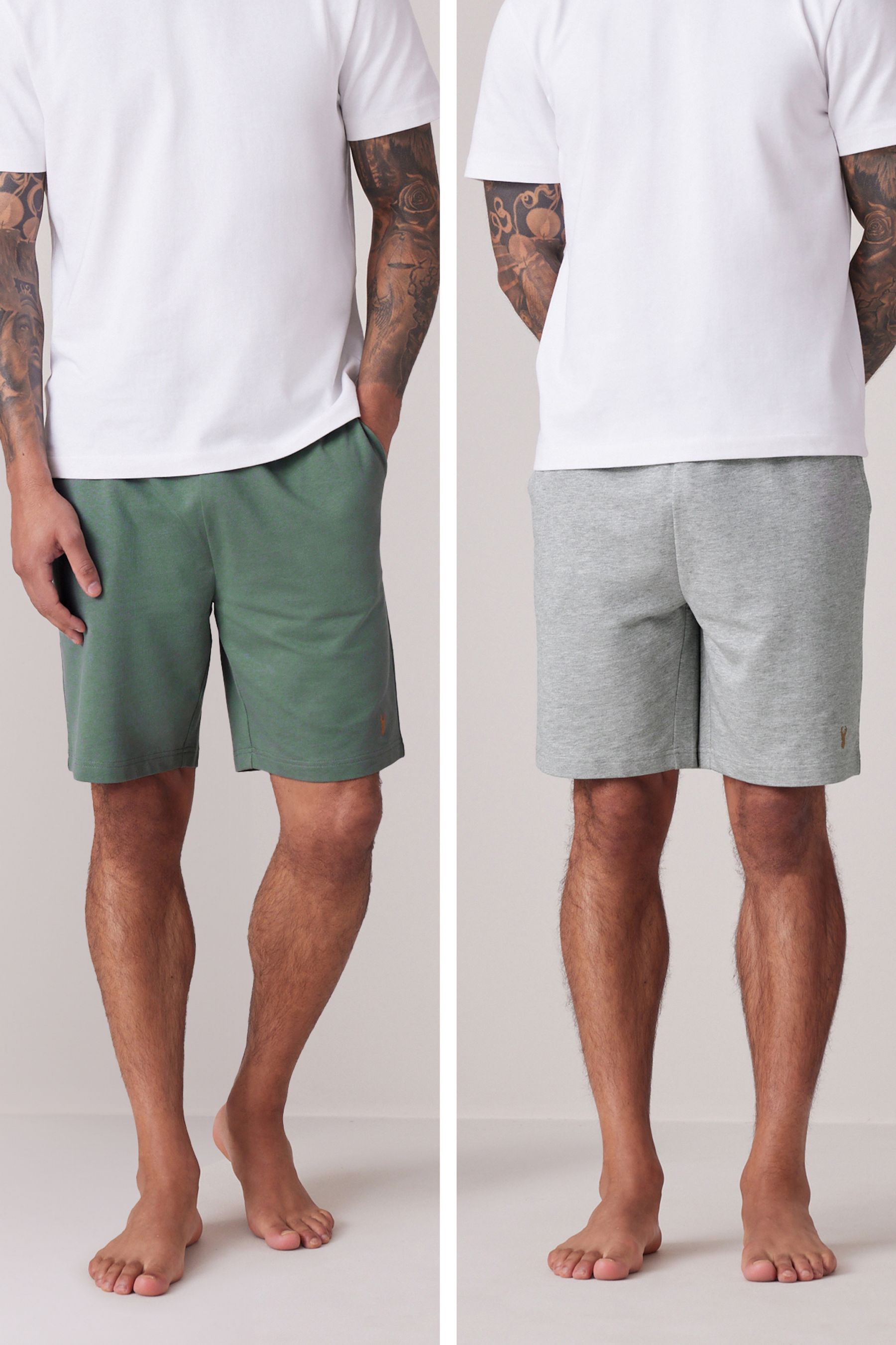Grey joggers shorts discount