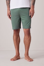 Grey/Sage Green Lightweight Jogger Shorts 2 Pack - Image 2 of 8