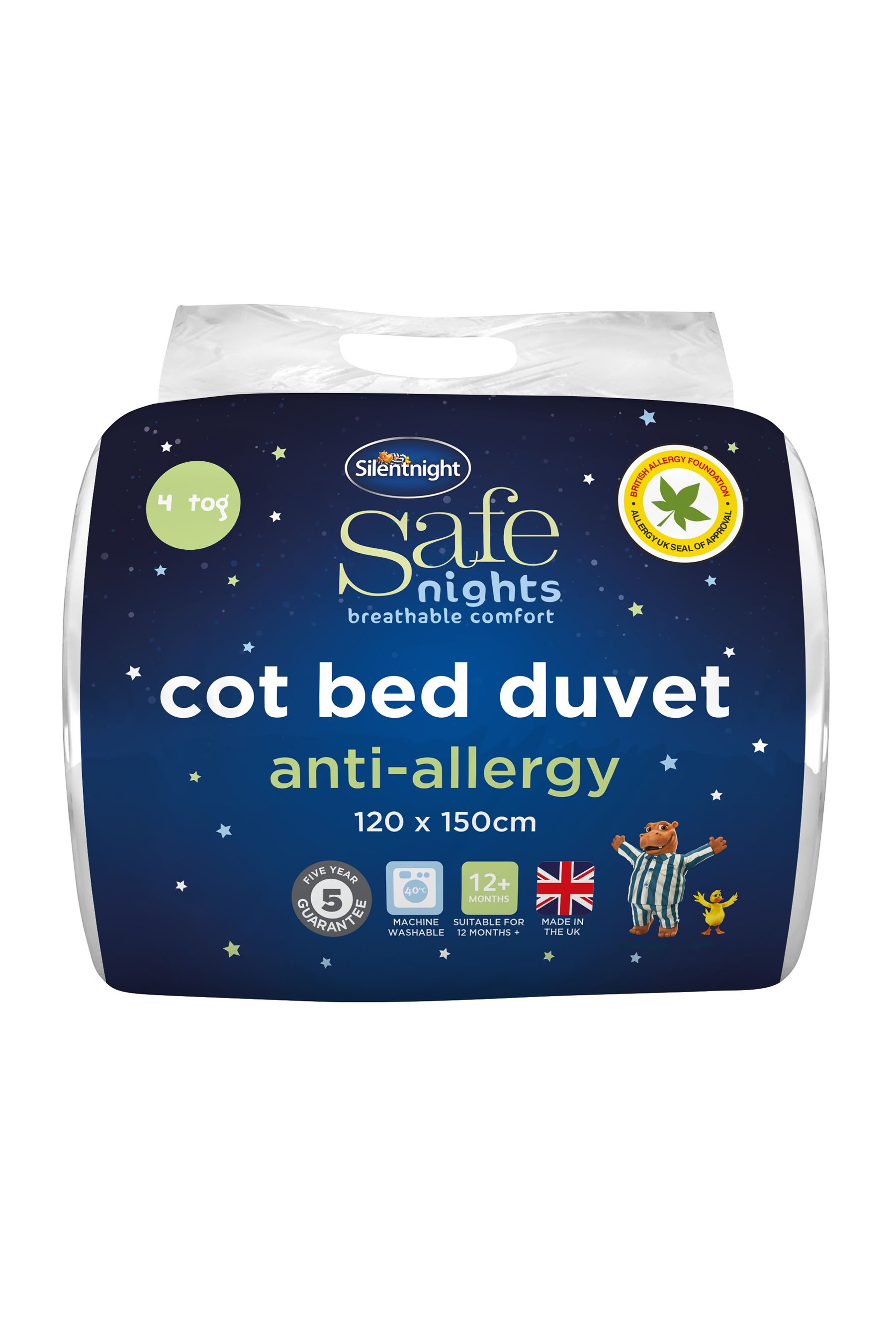 Buy Silentnight Anti Allergy 4 Tog Toddler Cot Bed Washable Duvet from Next South Africa