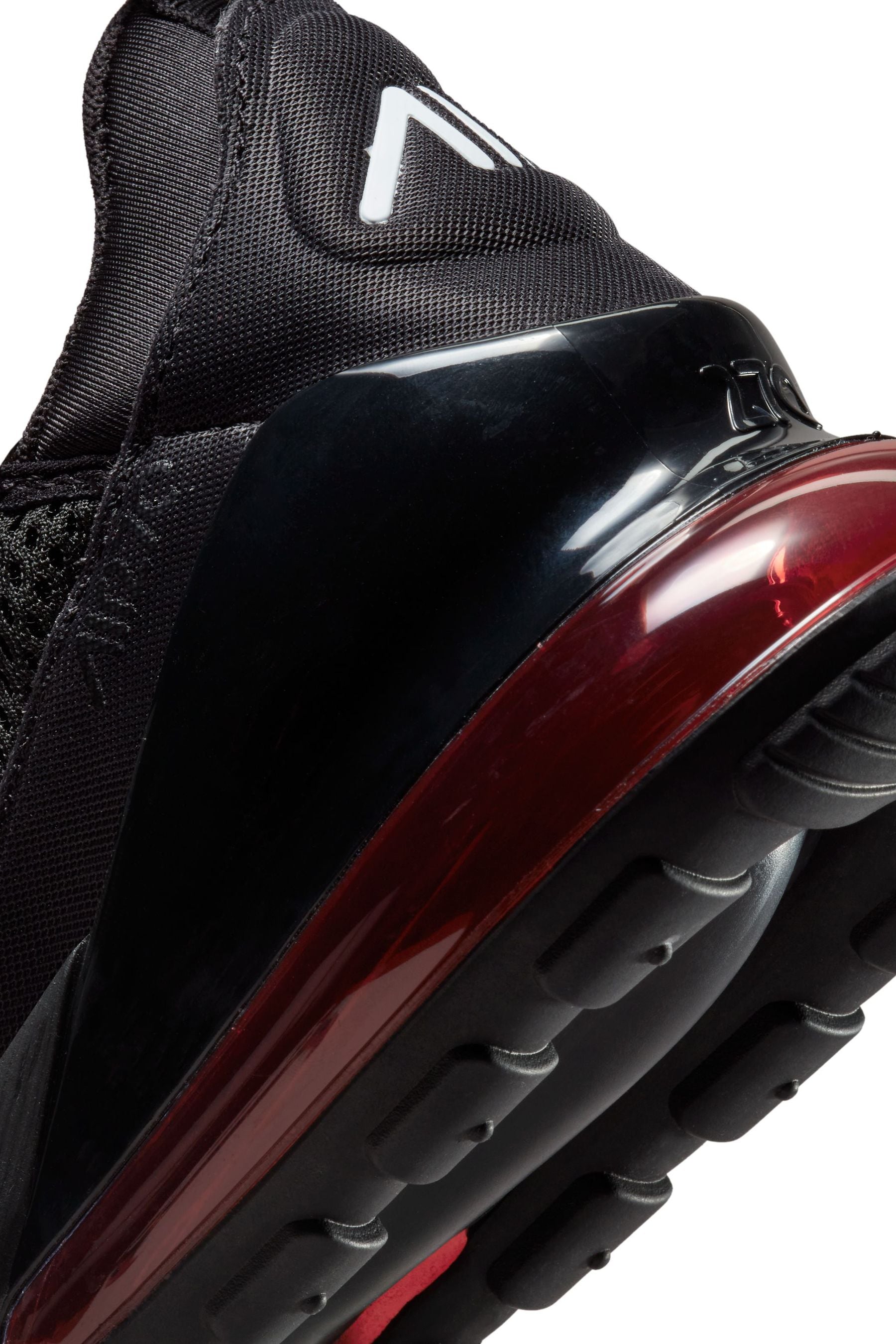 Buy Nike Black Red Air Max 270 Trainers from Next Luxembourg