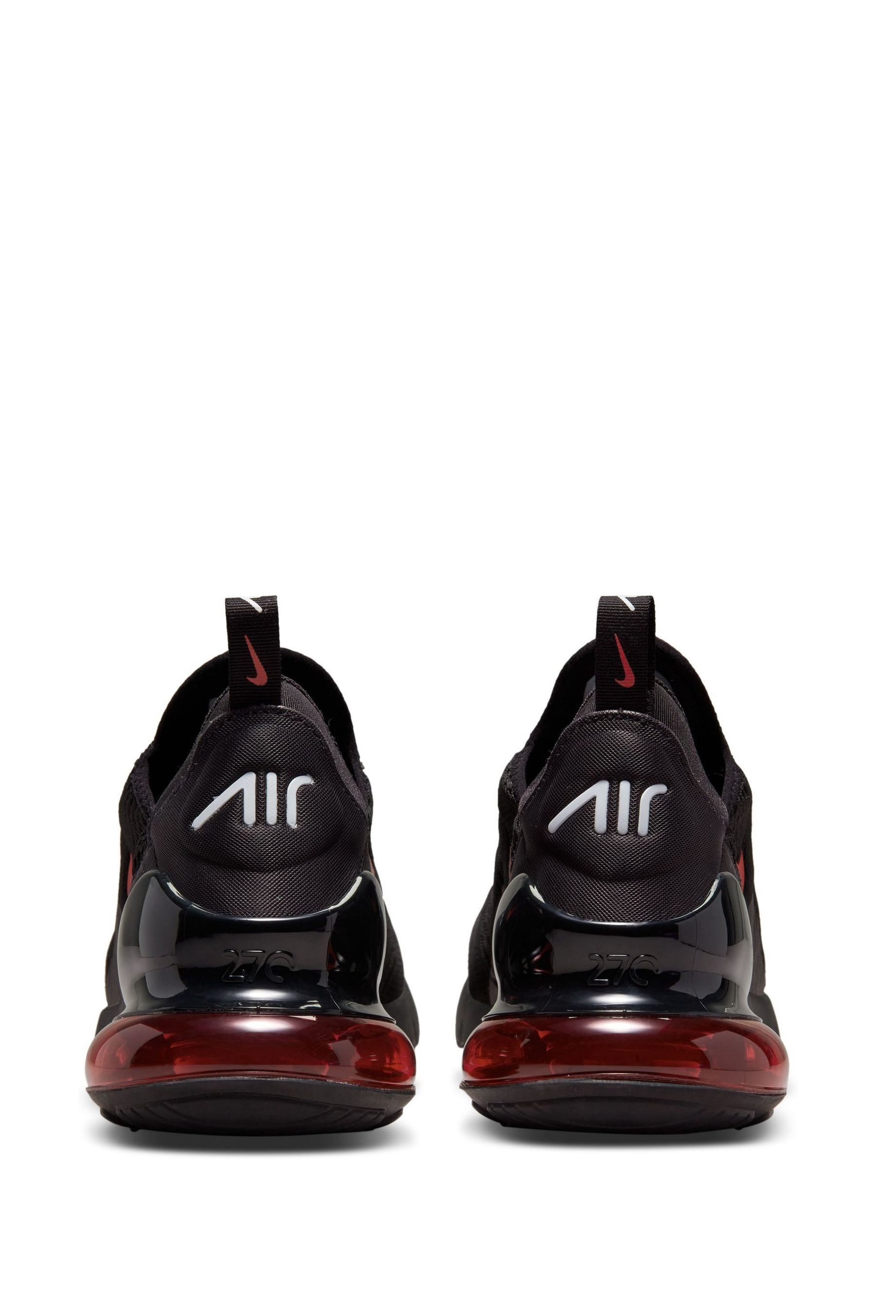 Buy Nike Black Red Air Max 270 Trainers from Next Luxembourg
