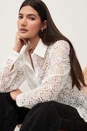 White Crochet Shirt - Image 1 of 8