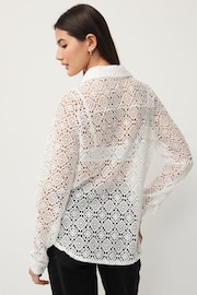 White Crochet Shirt - Image 3 of 8