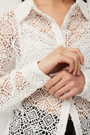 White Crochet Shirt - Image 6 of 8