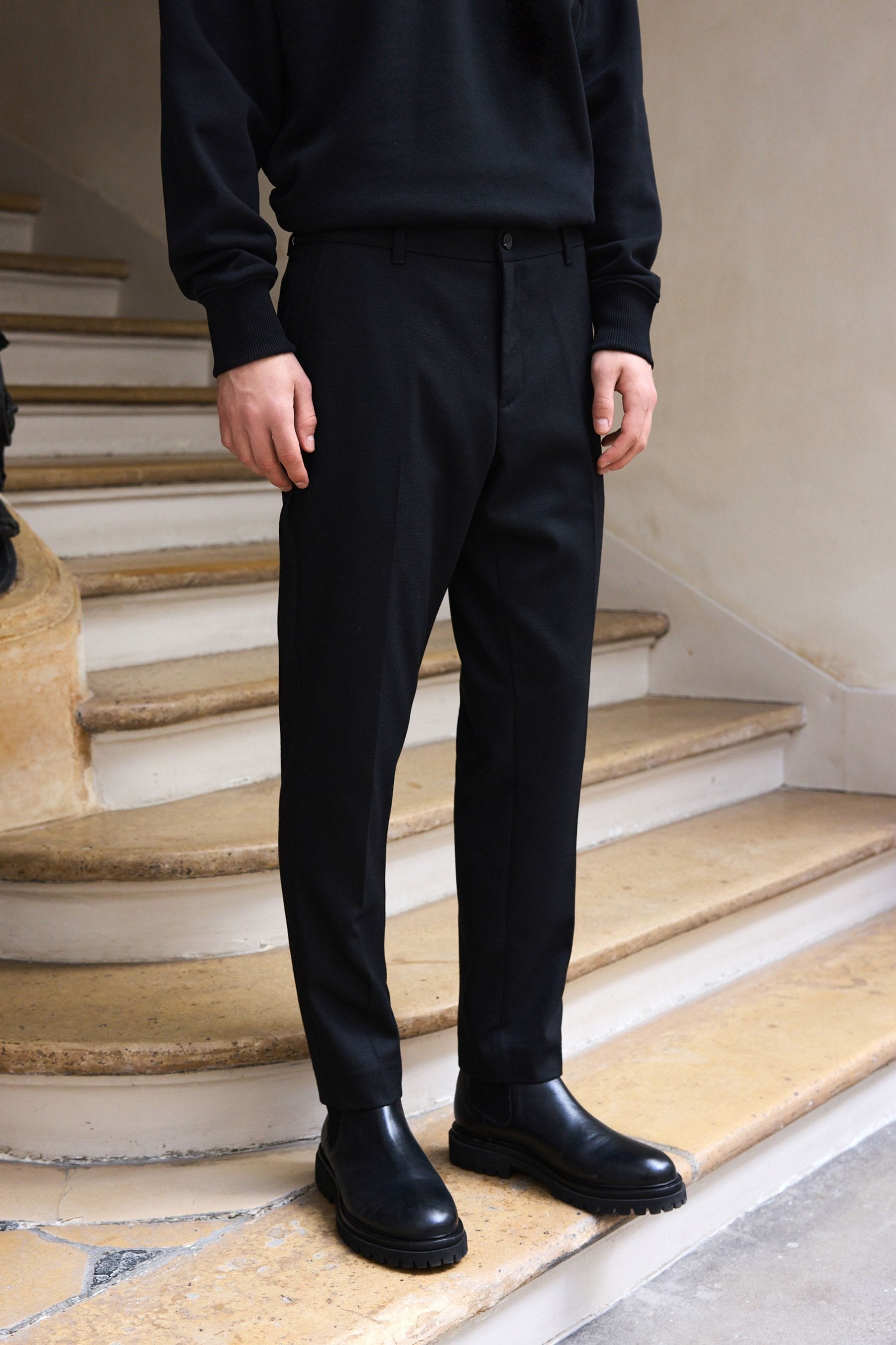 Mens wool blend trousers uk discount