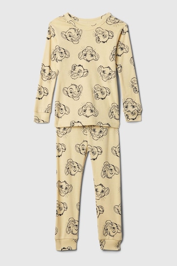 Gap Yellow Disney Simba Graphic Pyjama Set (12mths-5yrs)