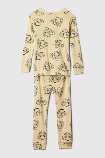 Gap Yellow Disney Simba Graphic Pyjama Set (12mths-5yrs)