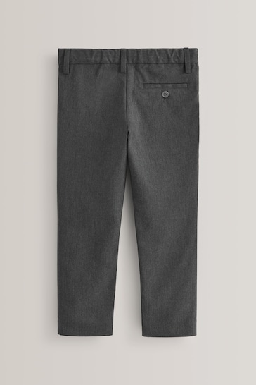 Grey Plus Waist School Formal Slim Leg Trousers (3-17yrs)