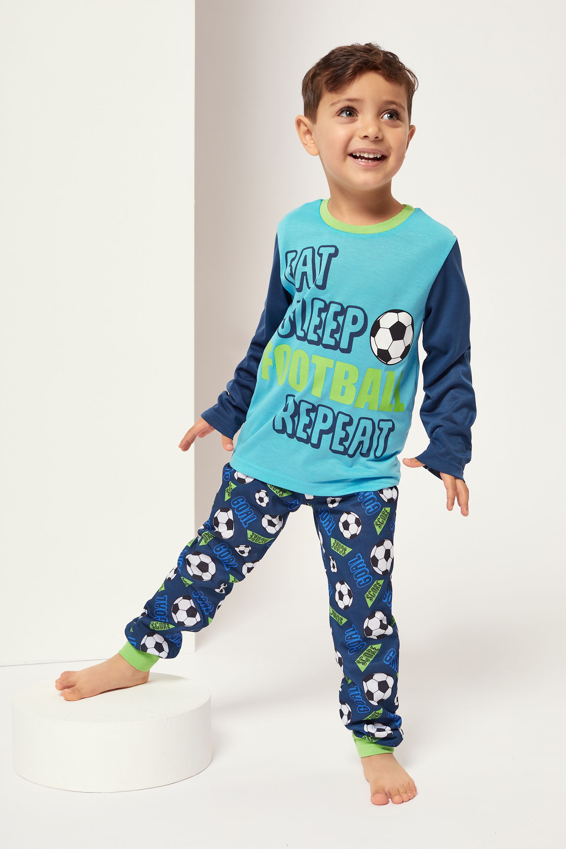 Buy Harry Bear Blue Long Sleeved Pyjamas Set from the Next UK online shop