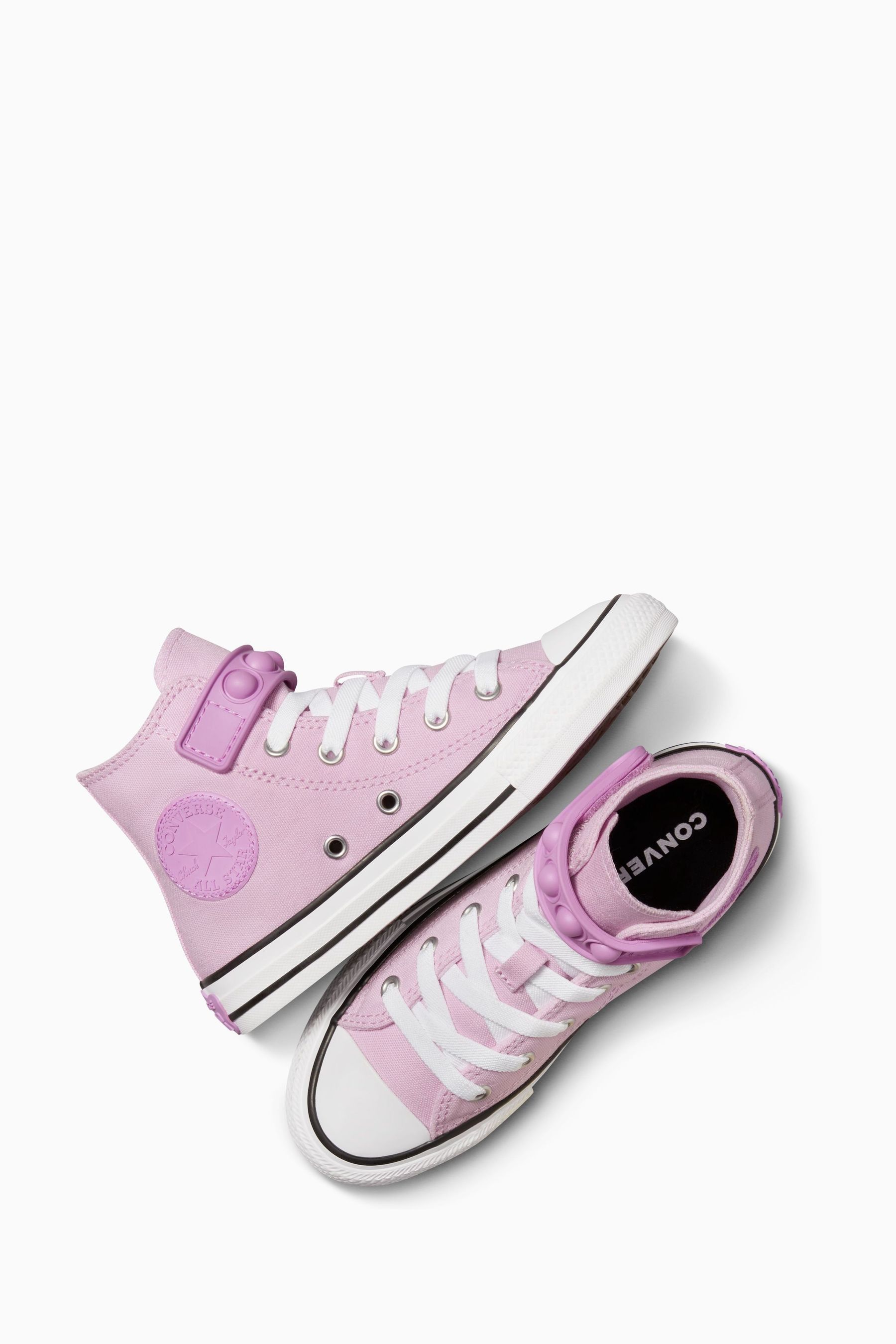 Converse Purple Junior Chuck Taylor All Star Bubble Strap 1V Trainers