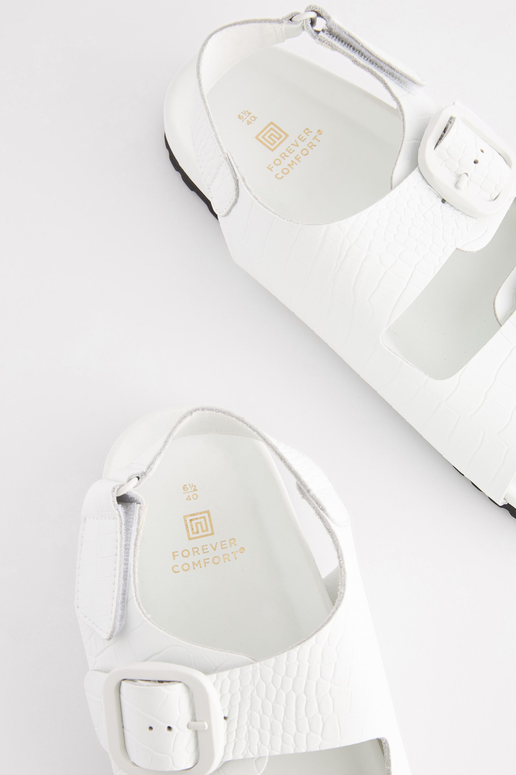White croc birkenstocks cheap
