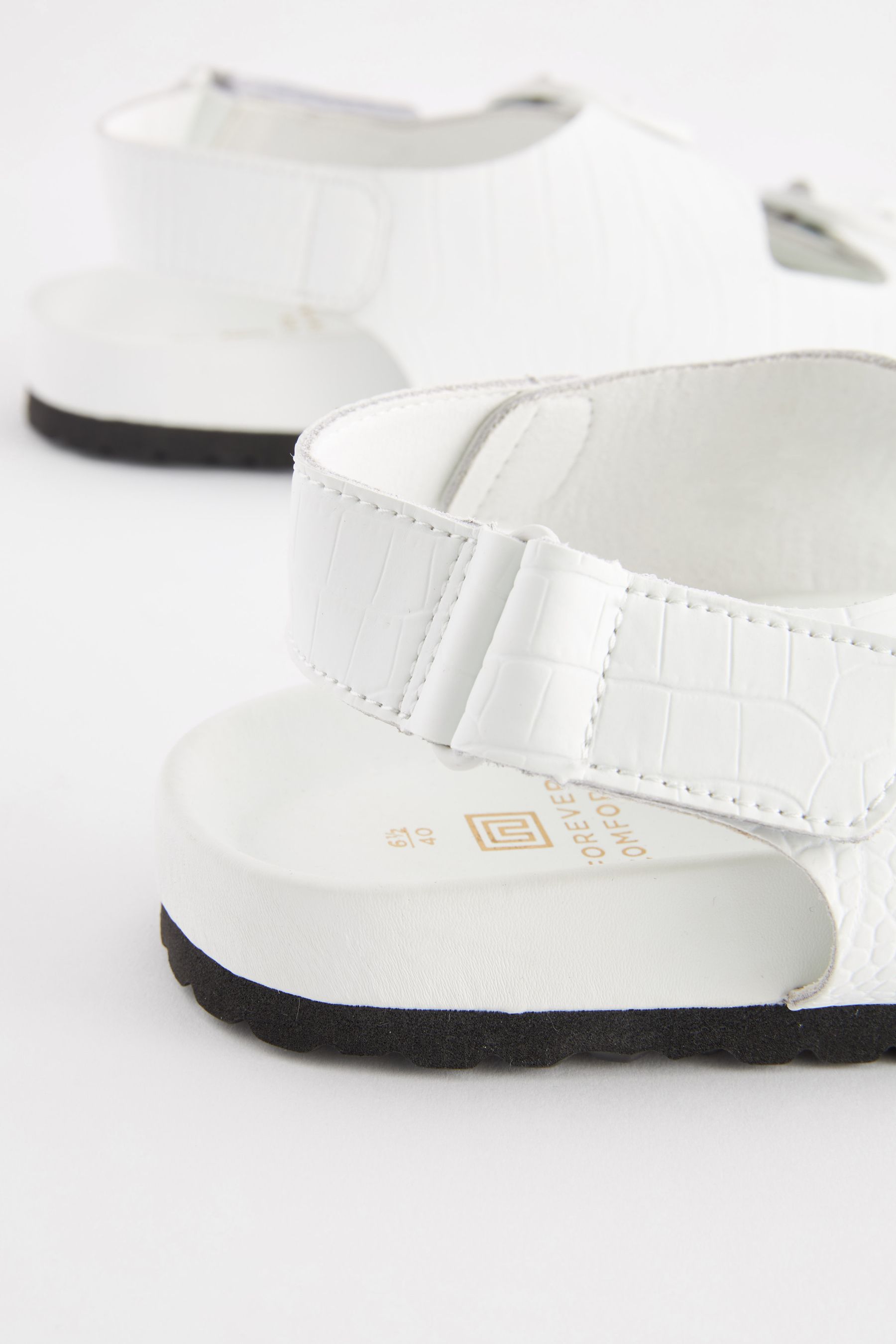 Womens white footbed sandals top