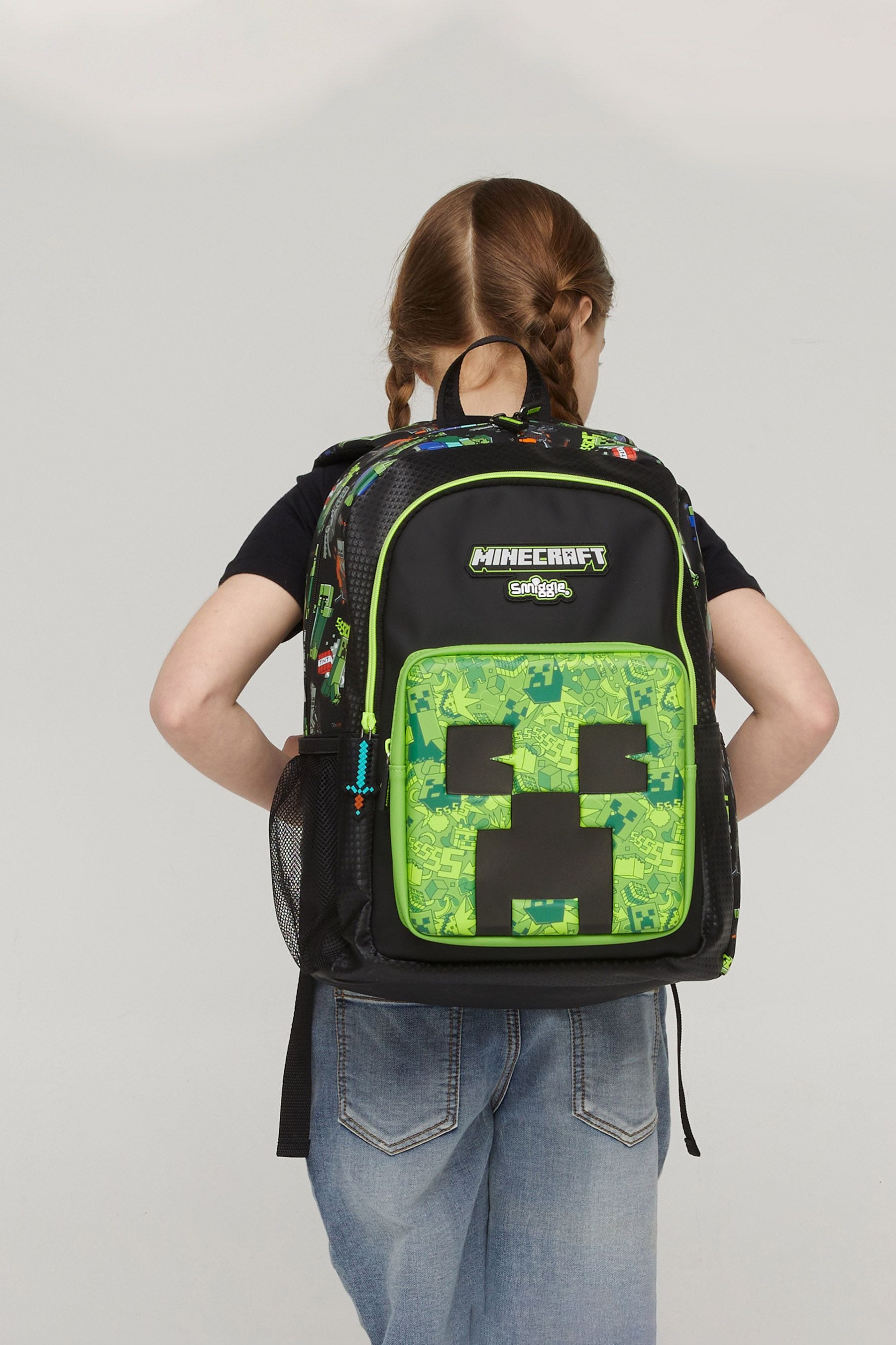 Buy Smiggle Green Minecraft Classic Backpack from Next Iceland