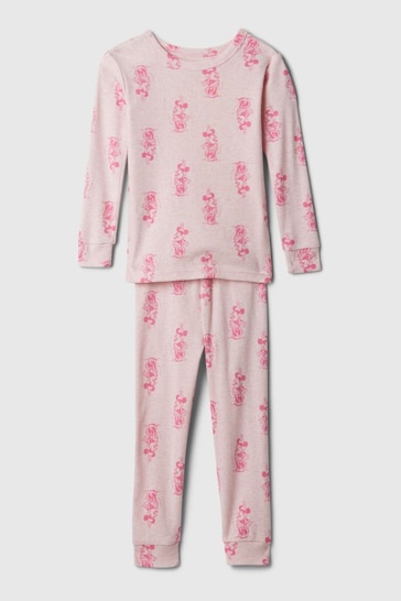 Gap Pink Disney Organic Cotton Minnie Mouse Pyjama Set (6mths-5yrs)