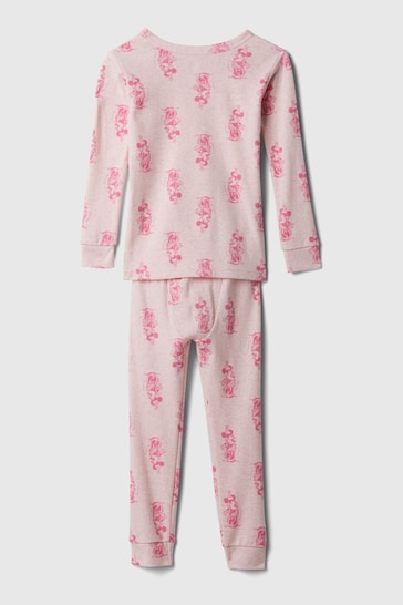 Gap Pink Disney Organic Cotton Minnie Mouse Pyjama Set (6mths-5yrs)