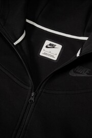 Nike Black Tech Fleece Zip Through Hoodie - Image 6 of 7