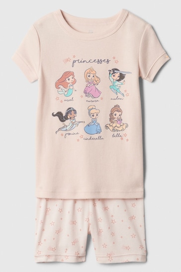 Gap Pink Disney Princess Organic Cotton Pyjama Set (6mths-5yrs)