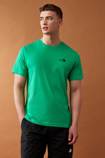 The North Face Bright Green Mens Simple Dome Short Sleeve T-Shirt