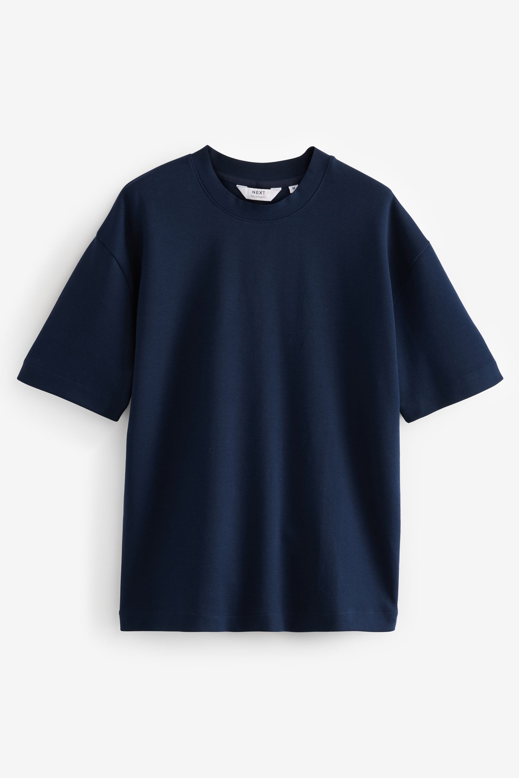 Buy Navy Blue Relaxed Fit Relaxed Fit Smart Soft Touch Heavyweight T Shirt from the Next UK online shop