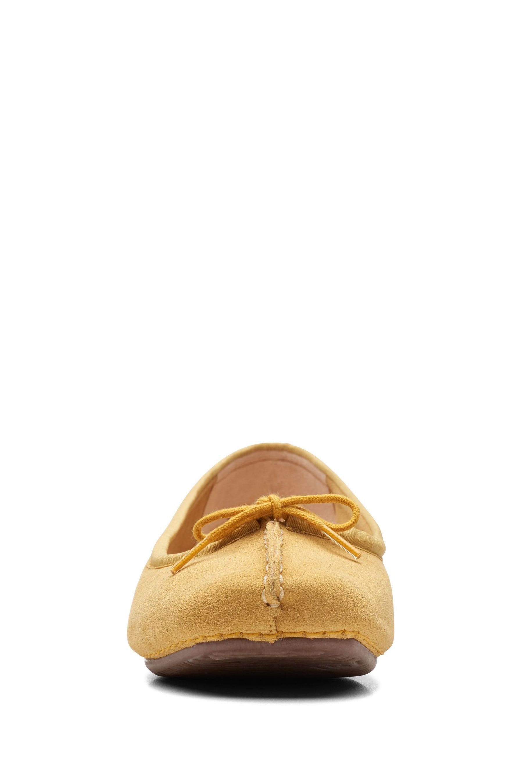 Buy Clarks Yellow Suede Freckle Ice Shoes from Next Luxembourg