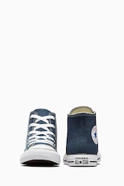 Converse Navy Blue Chuck Taylor High Top Junior Trainers - Image 3 of 8