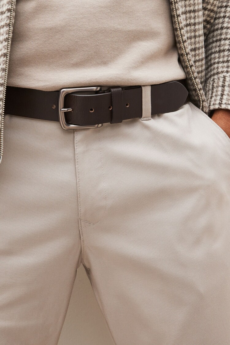 Brown Casual Leather Belt - Image 1 of 3