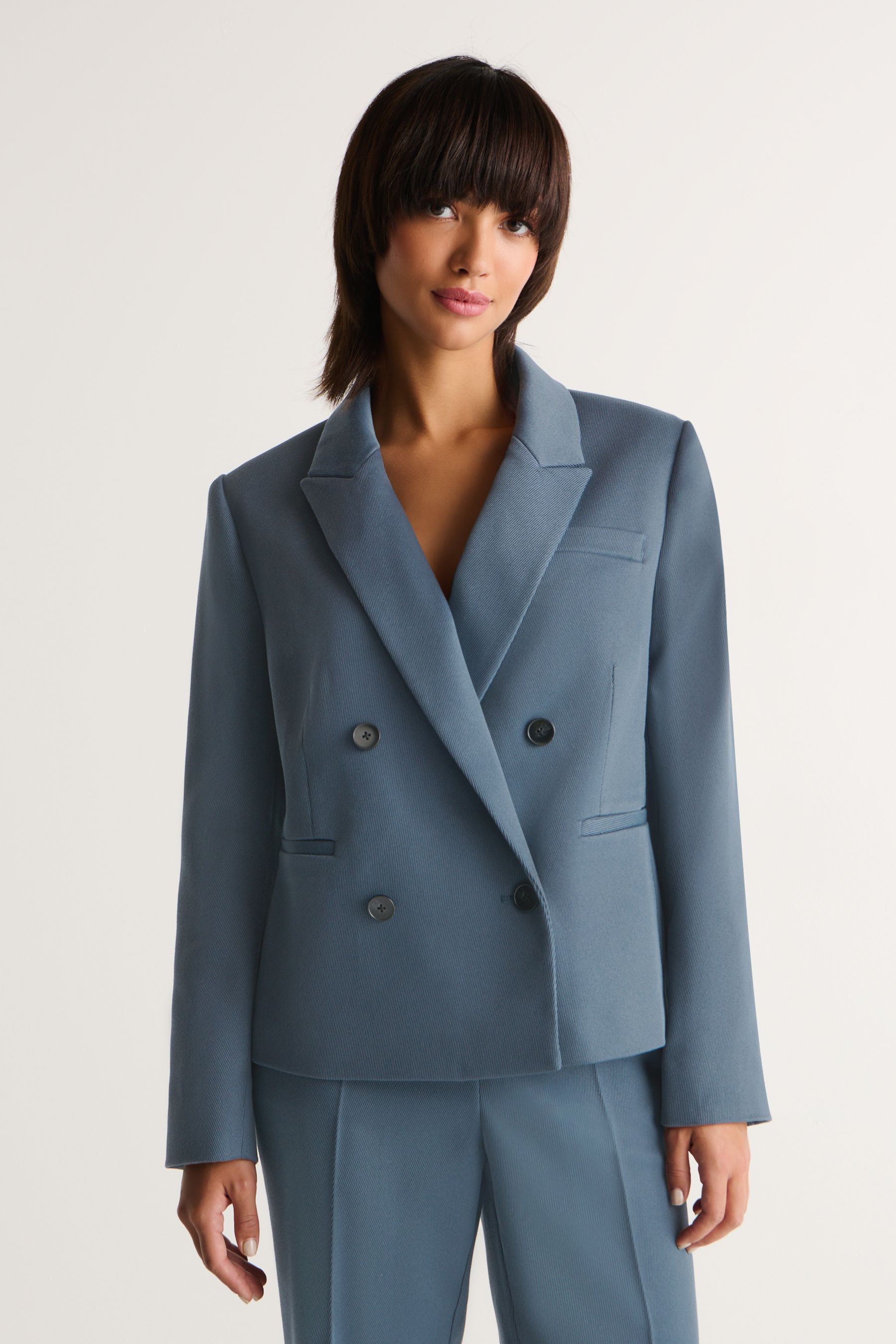 Light blue double breasted store blazer