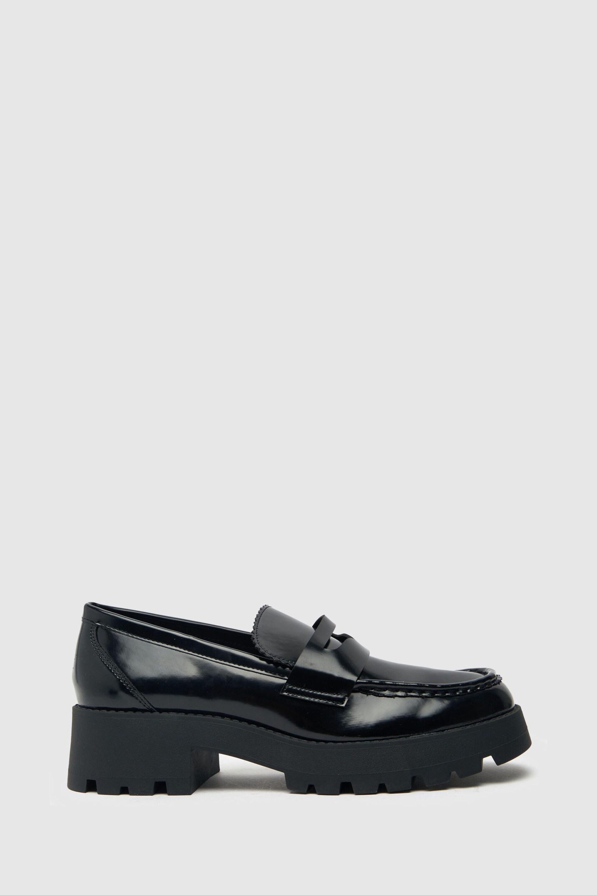 Schuh Levi Chunky Black Loafers - Image 1 of 4