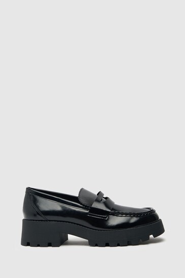 Buy Schuh Levi Chunky Black Loafers from the Next UK online shop