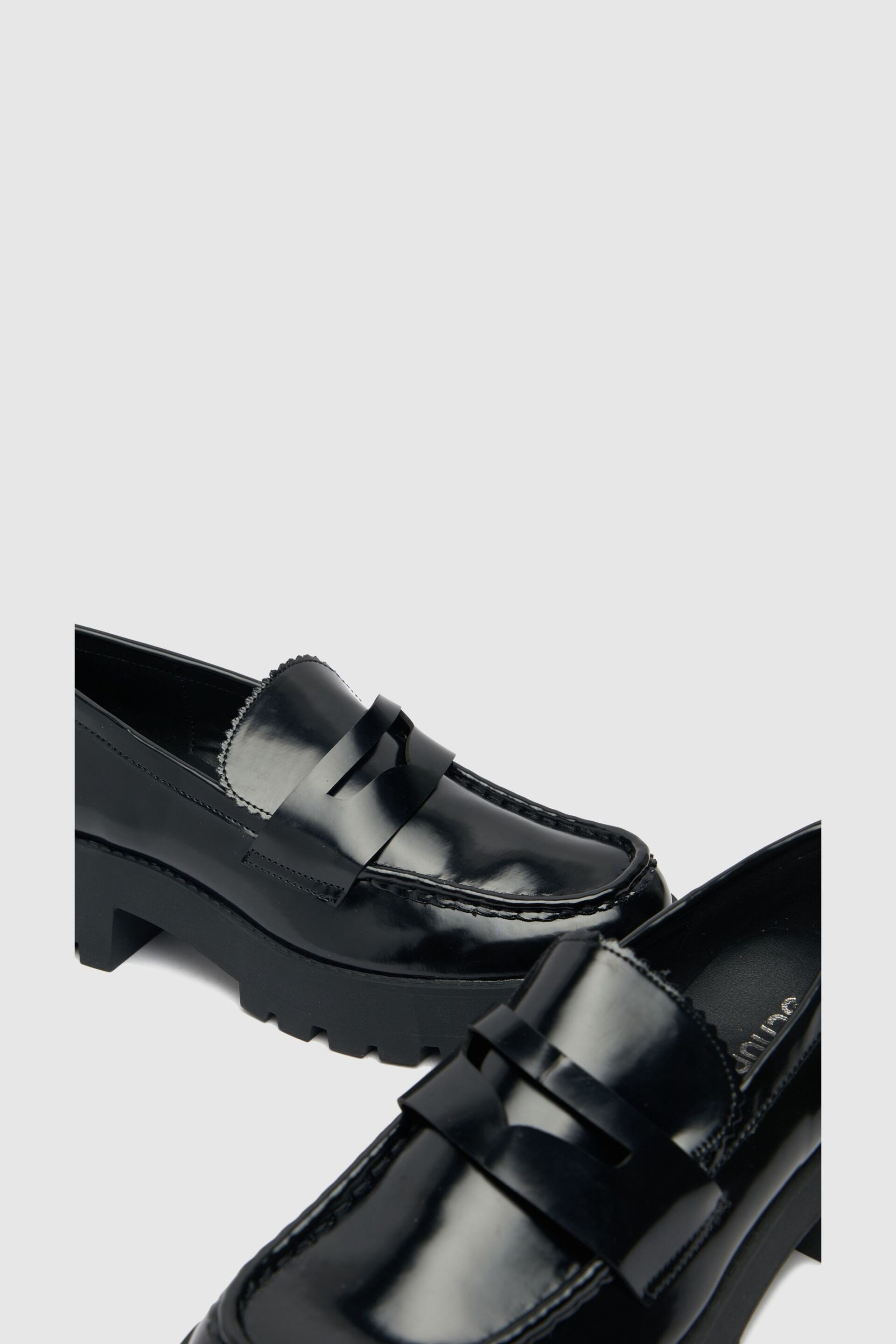 Schuh Levi Chunky Black Loafers - Image 4 of 4