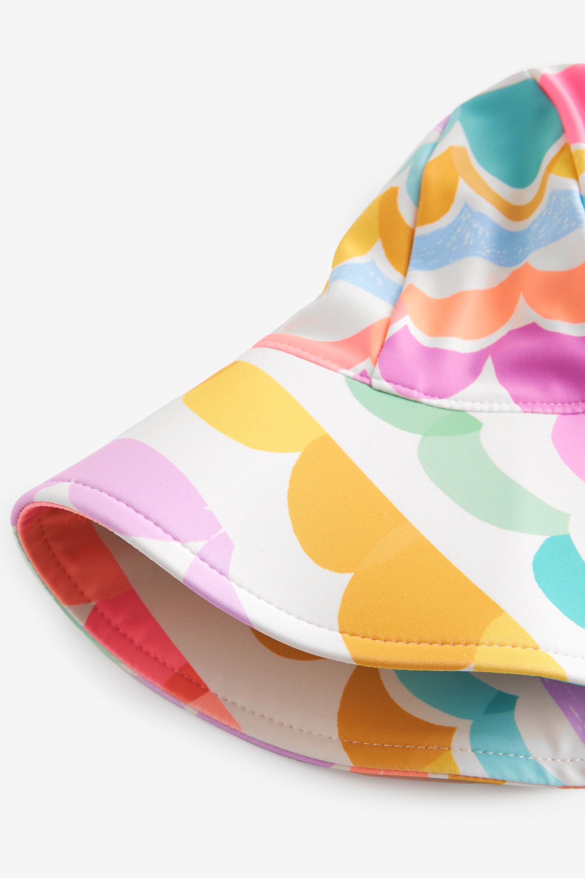 Multi Scallop Rainbow Swim Hat (3mths-10yrs) - Image 5 of 5