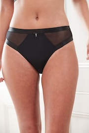 Pour Moi Black Viva Luxe High Leg Briefs - Image 3 of 5