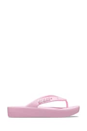 Crocs Pink Classic Platform Flip Flops - Image 5 of 5