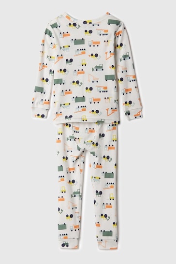 Gap White Organic Cotton Graphic Print Pyjama Set (12mths-5yrs)