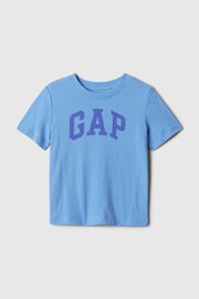 Gap Blue Logo Short Sleeve Crew Neck T-Shirt (Newborn-5yrs) - Image 1 of 1