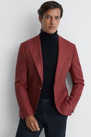 Reiss Rust Award Slim Fit Single Breasted Blazer - Image 1 of 7