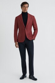 Reiss Rust Award Slim Fit Single Breasted Blazer - Image 3 of 7