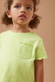Green Short Sleeve Scallop T-Shirt (3mths-7yrs) - Image 1 of 7