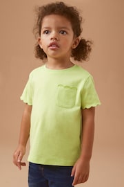 Green Short Sleeve Scallop T-Shirt (3mths-7yrs) - Image 2 of 7