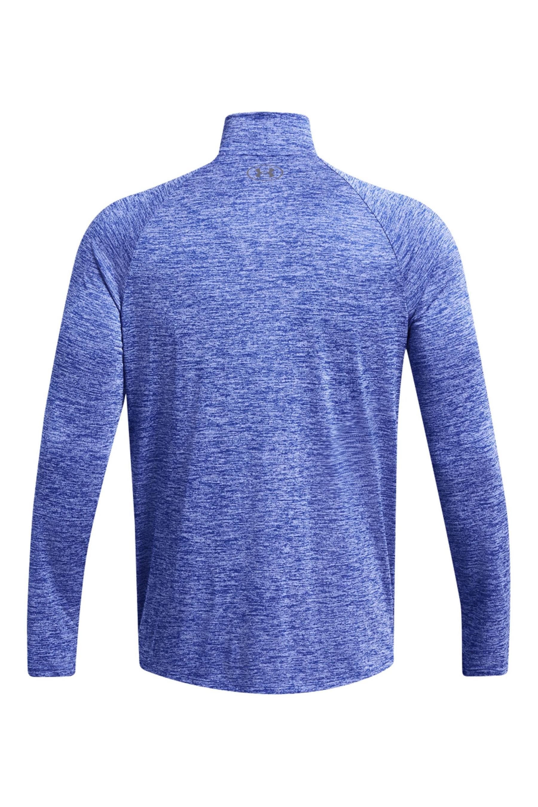 Under armour quarter zip blue hot sale