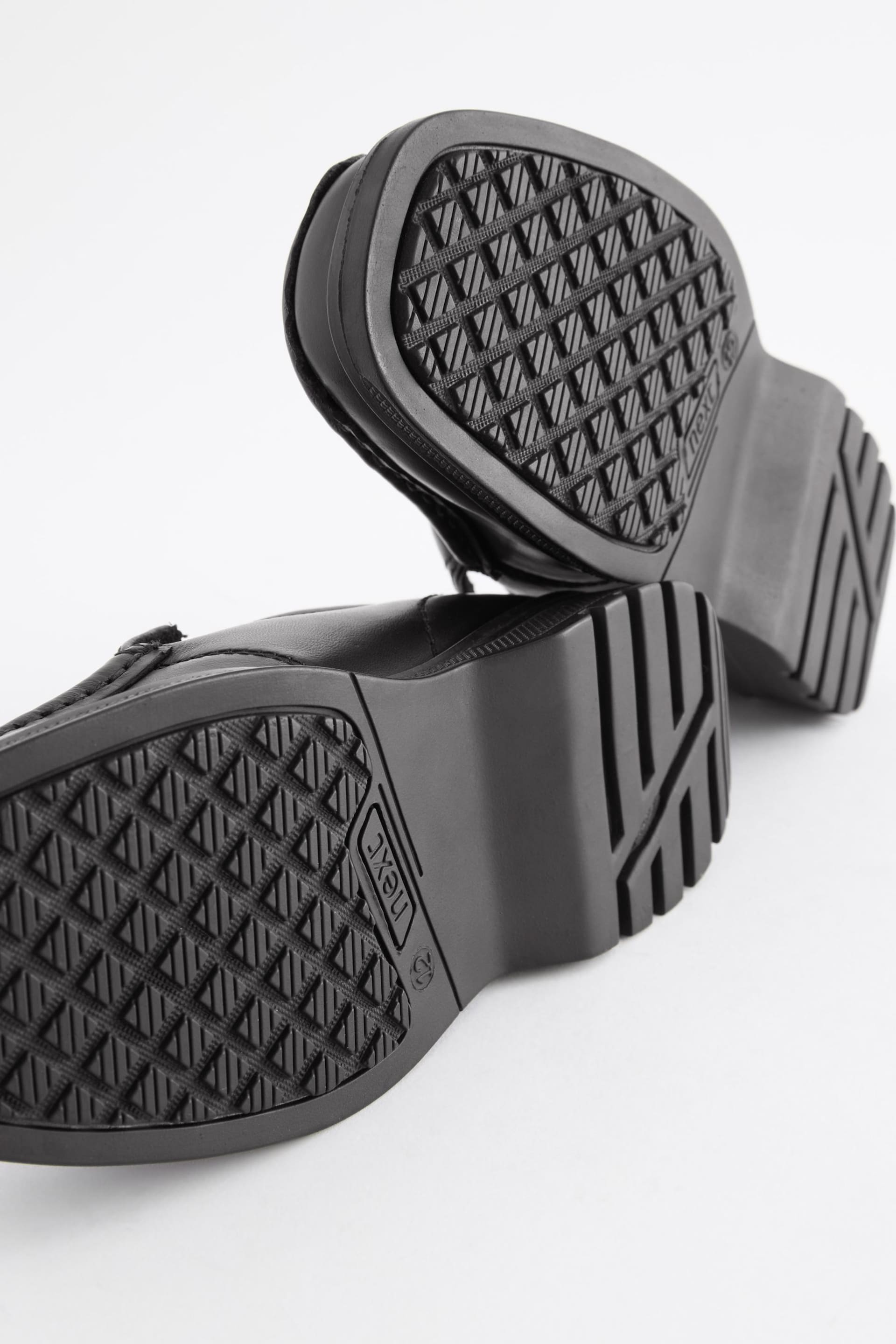 Black Standard Fit (F) School Leather Loafer Shoes - Image 5 of 7