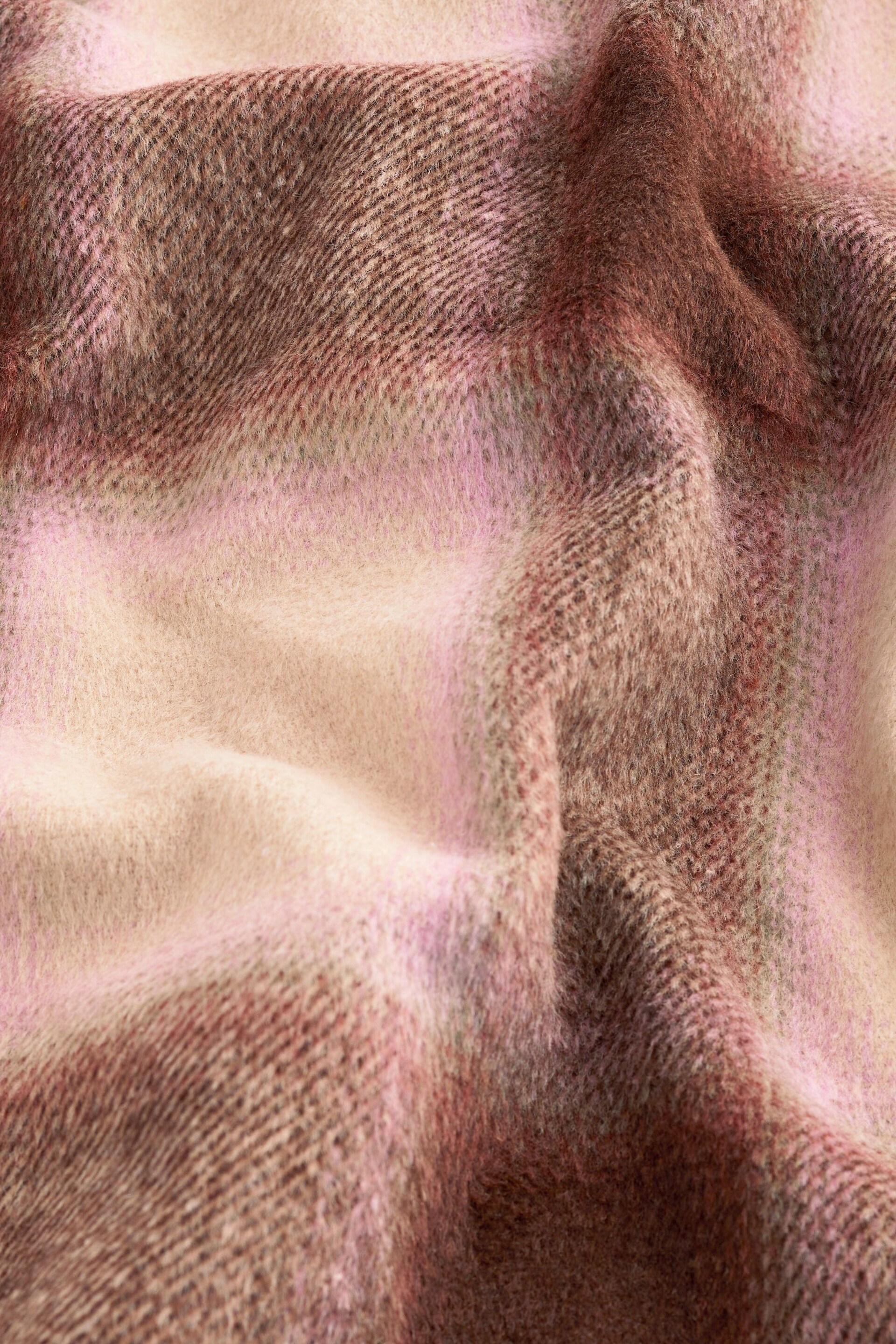 Pink/Cream Check Long Sleeve Shacket - Image 4 of 4