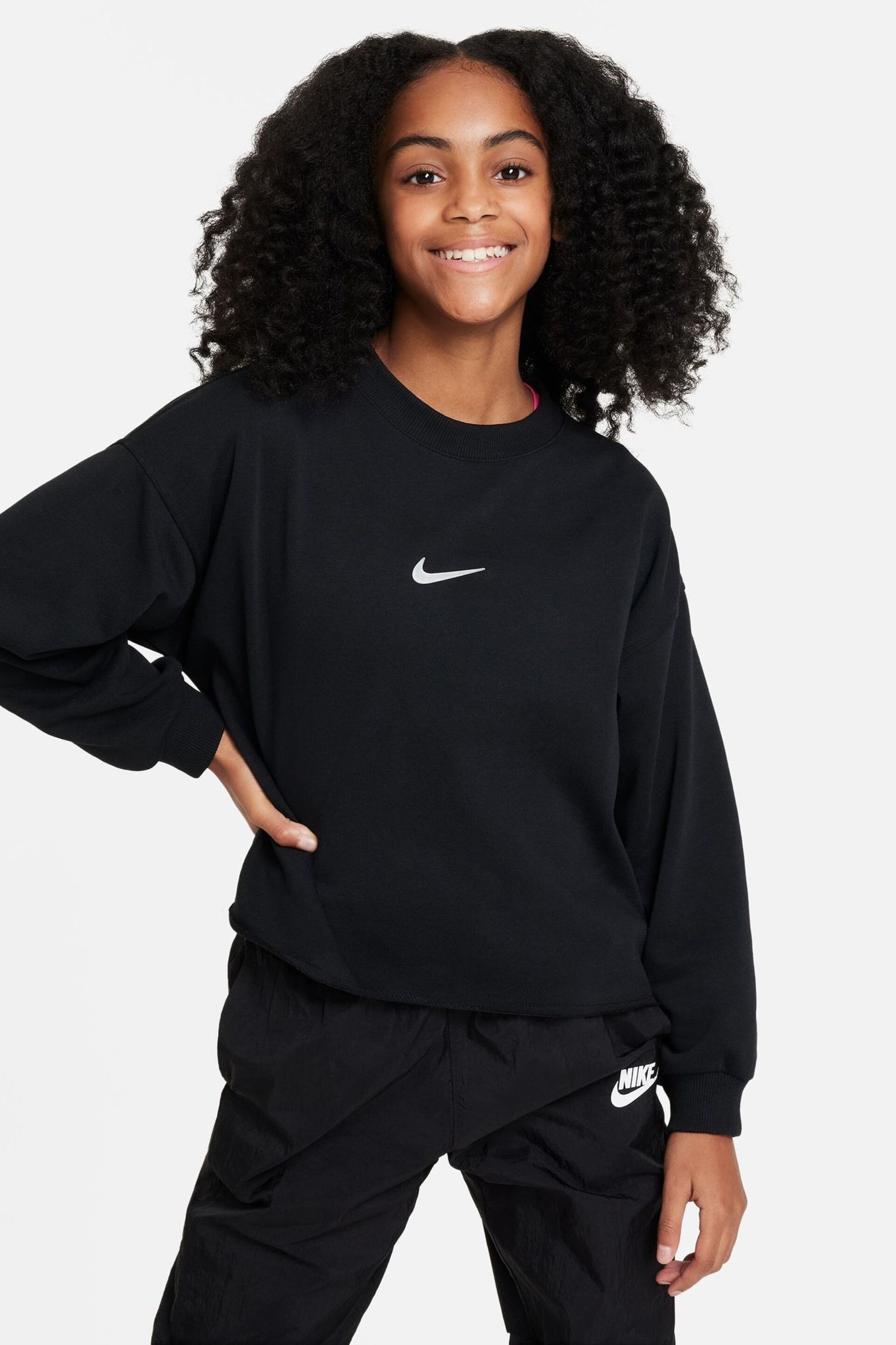 Nike Black Dri-FIT Dance Sweatshirt - Image 1 of 4