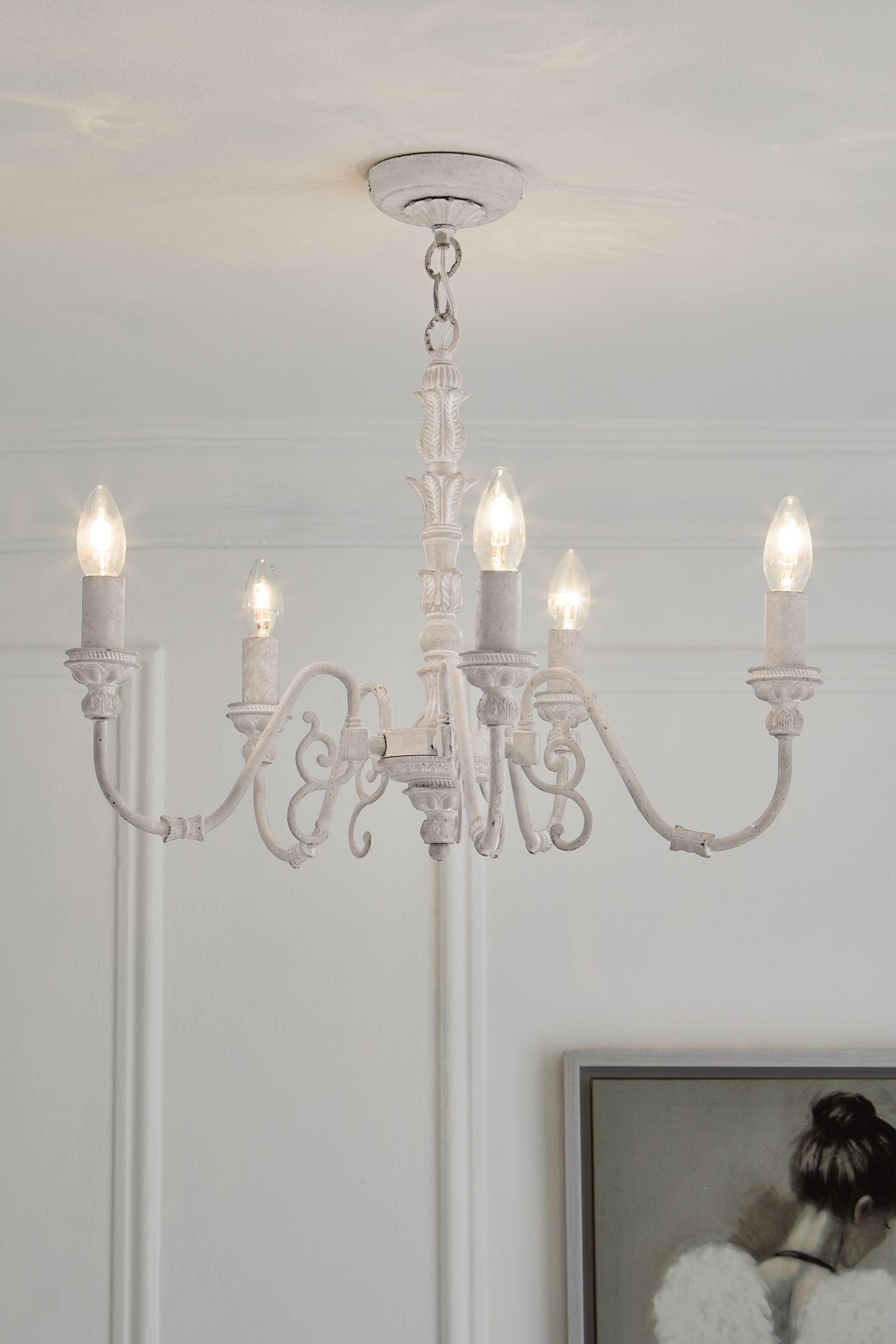 Grey shop chandelier next